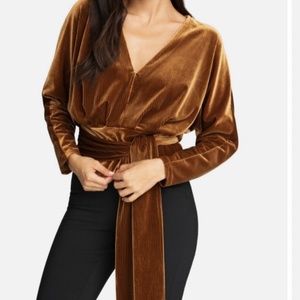 Good American velvet top